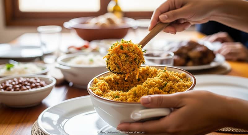 Farofa de cenoura