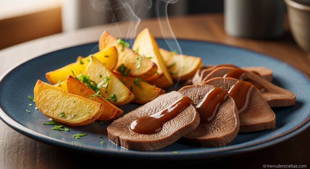 lingua com batatas