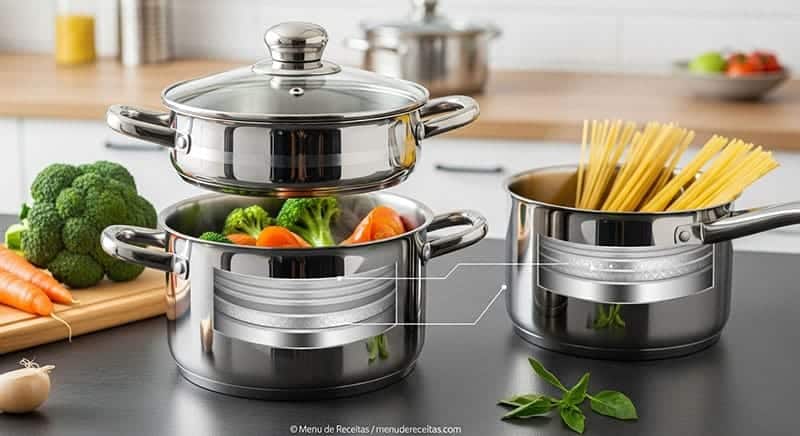 panela de aço inox - panela certa
