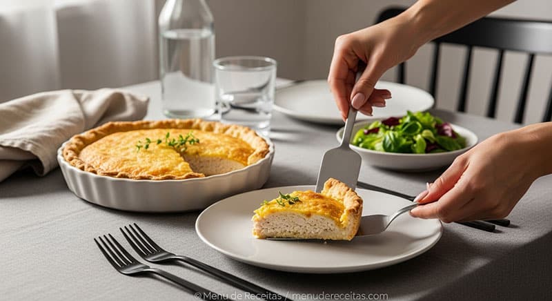 Torta de frango low carb