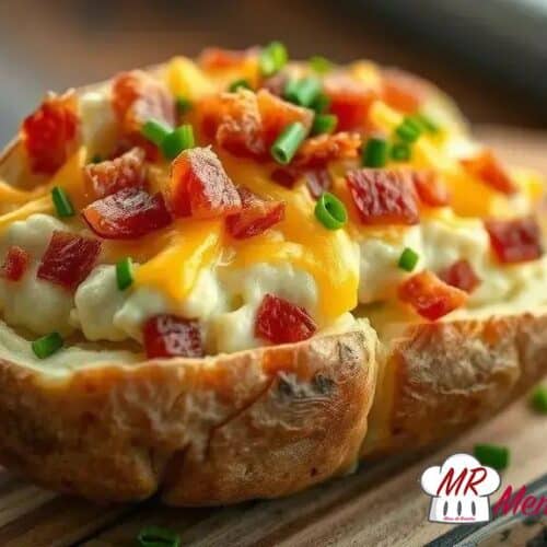 Batata recheada com bacon