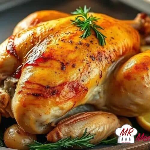 Frango assado com ervas