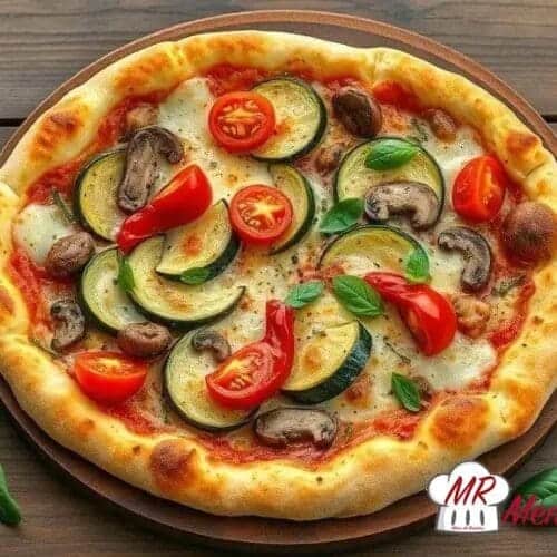 Pizza vegana de legumes
