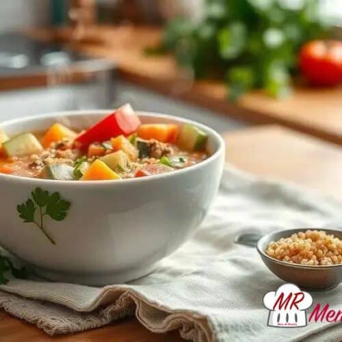 Sopa de legumes com quinoa