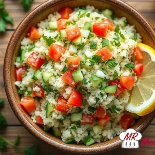 Tabule low carb de pepino