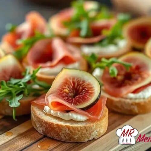Canapés de presunto cru