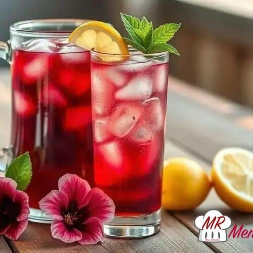 Chá de hibisco gelado
