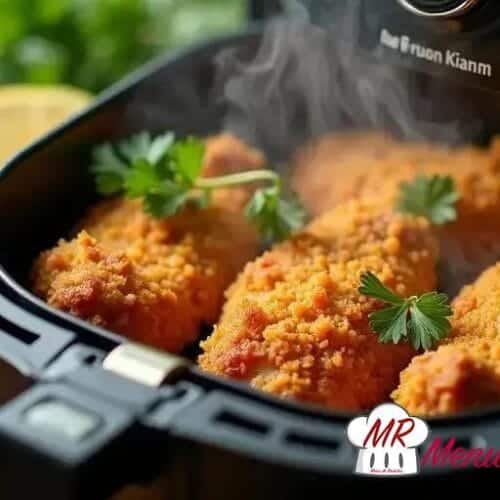 Frango empanado crocante na Air Fryer