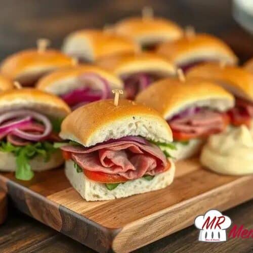 Mini sanduíche de rosbife