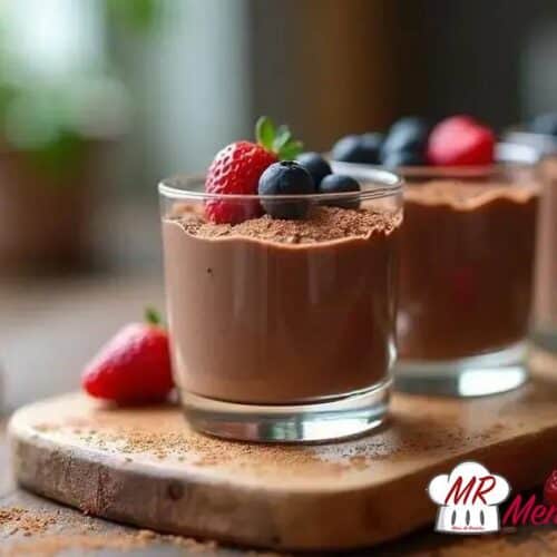 Mousse vegano de chocolate