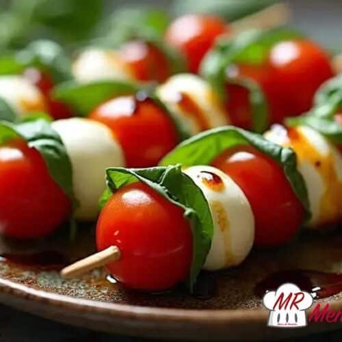 Salada caprese no palito