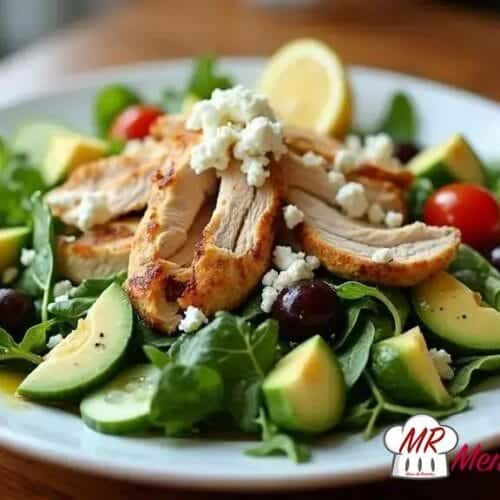 Salada low carb com frango
