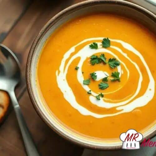 Sopa cremosa de abóbora low carb