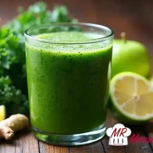 Suco detox de couve com maçã