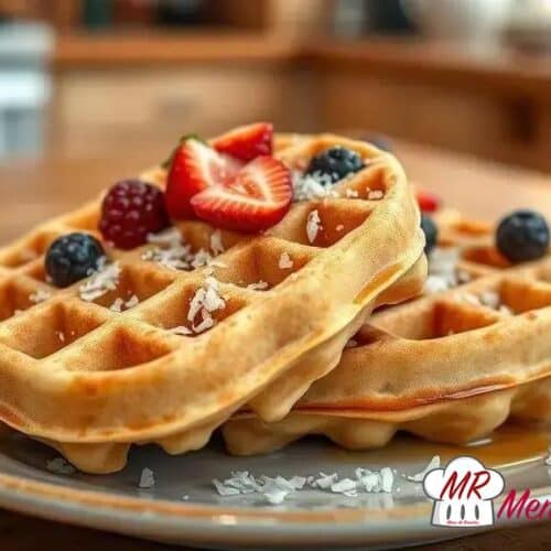 Waffle low carb de coco
