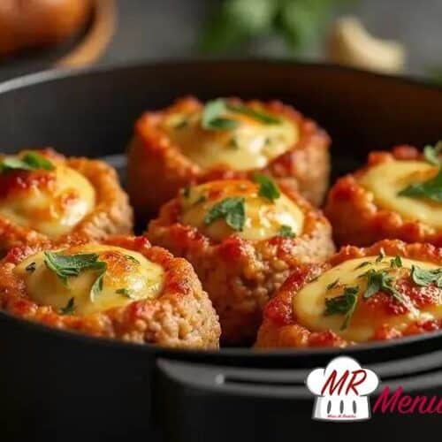 Almôndega recheada na Air Fryer