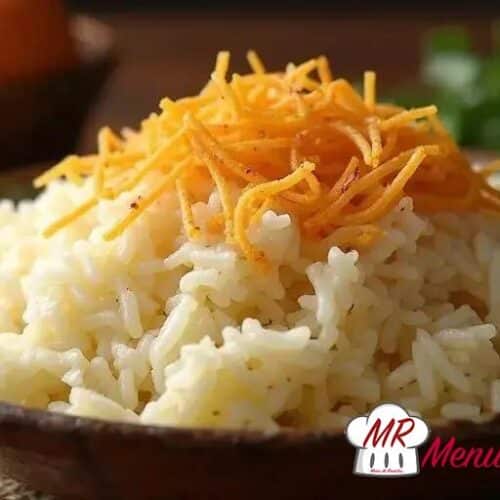 Arroz árabe com cabelinho de anjo