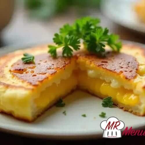 Panqueca de queijo e ovos low carb