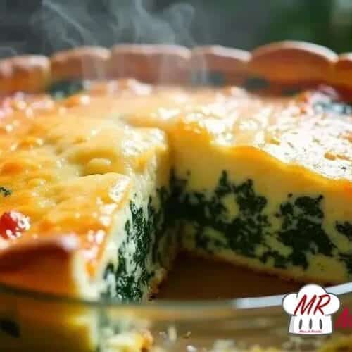 Torta de espinafre low carb