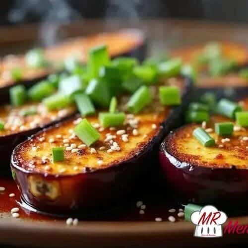Berinjela assada com miso