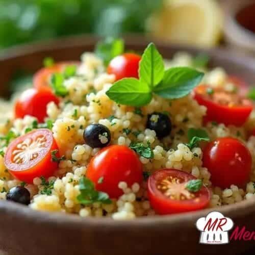 Couscous de quinoa com ervas