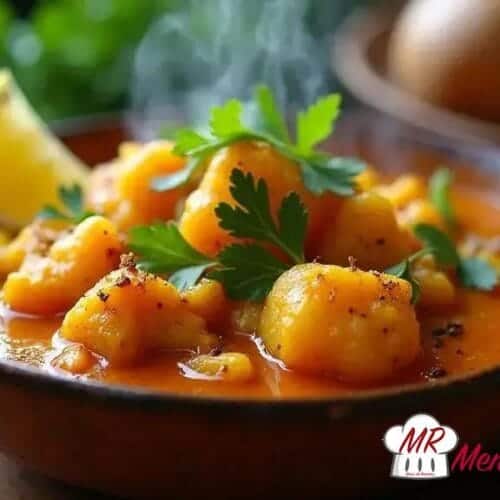 Curry de batata e couve-flor