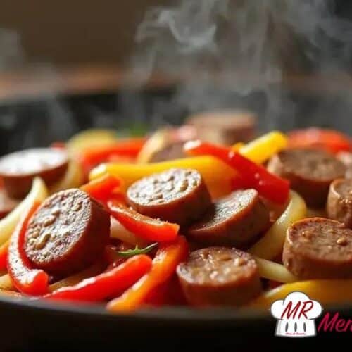 Linguiça com pimentões low carb