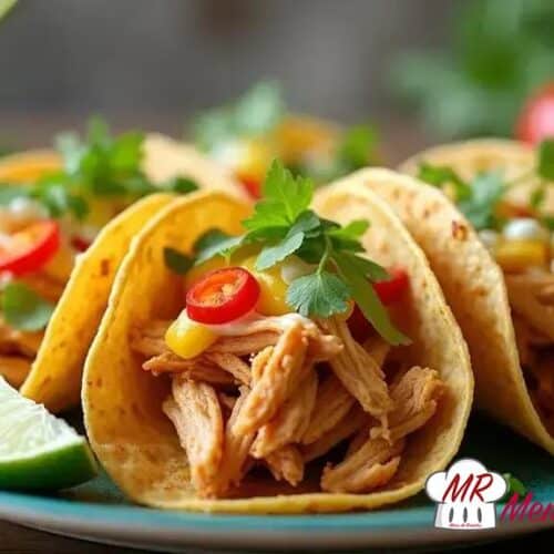 mini tacos de frango