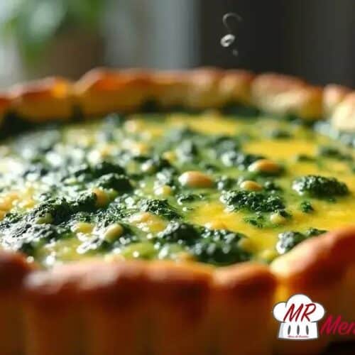 Quiche vegana de espinafre