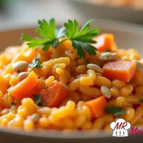 Risoto vegano com cenoura