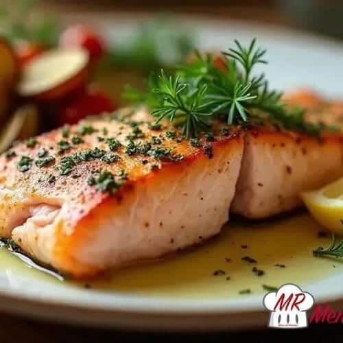 Salmão com ervas low carb