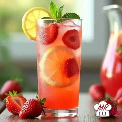 Suco de morango com limão