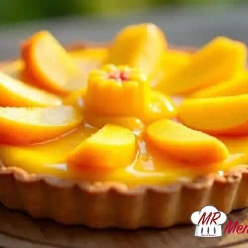 Torta de frutas amarelas