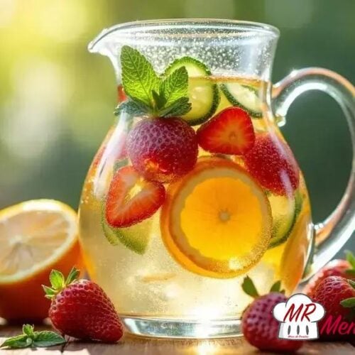 Água saborizada com frutas