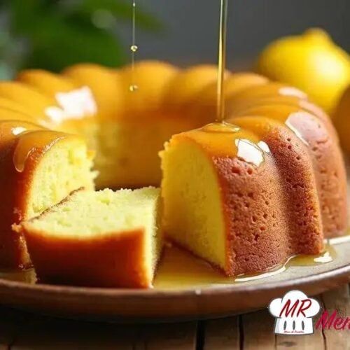Bolo de limão com calda