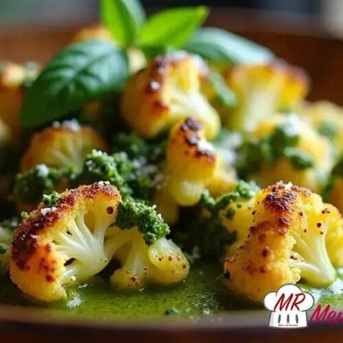 Couve-flor ao pesto