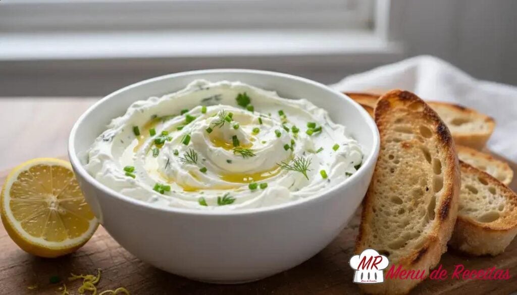 Cream cheese com ervas frescas
