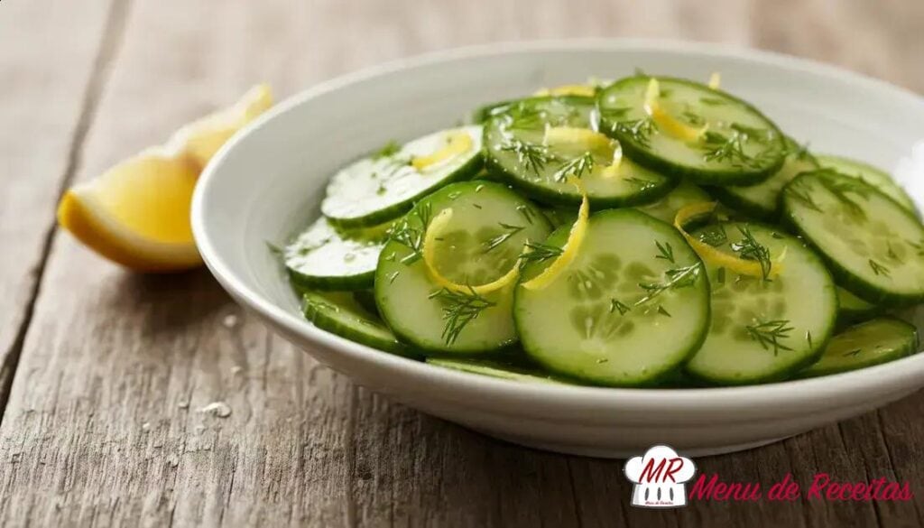 Pepino com toque de limão