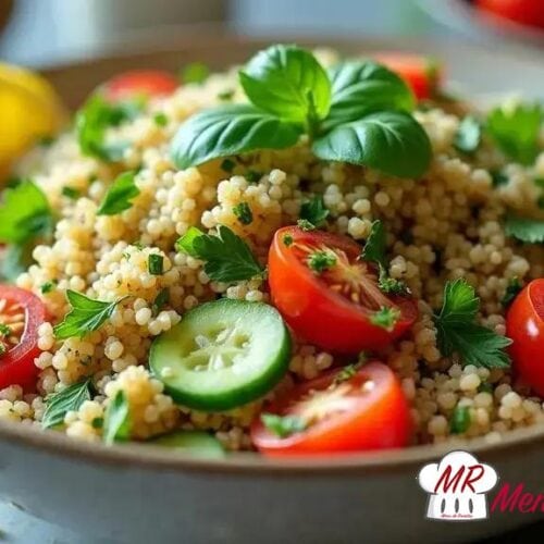 Quinoa temperado com ervas