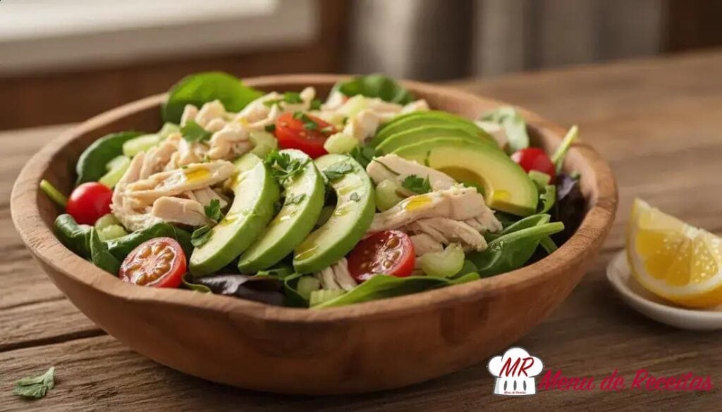 Salada de frango low carb