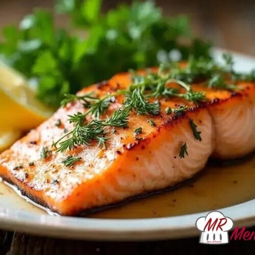 Salmão com ervas frescas