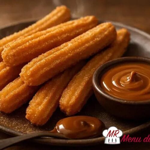 Churros sem óleo dourado na air fryer
