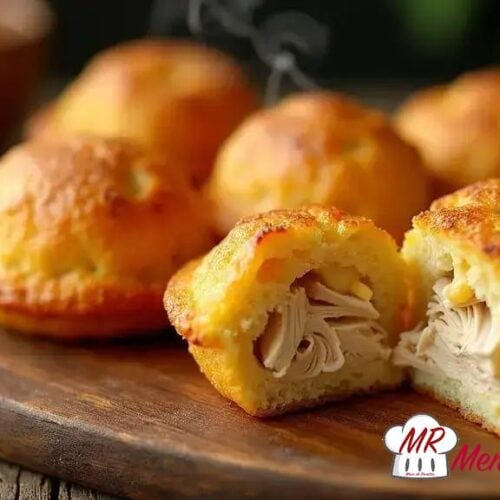 Coxinhas sem fritura com requeijão