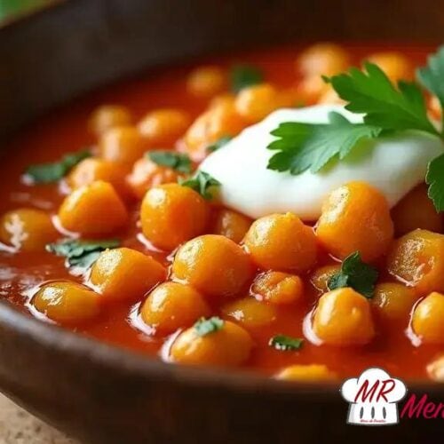 Curry de grão-de-bico ao molho sugo