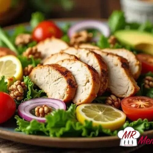 Salada de frango equilibrado