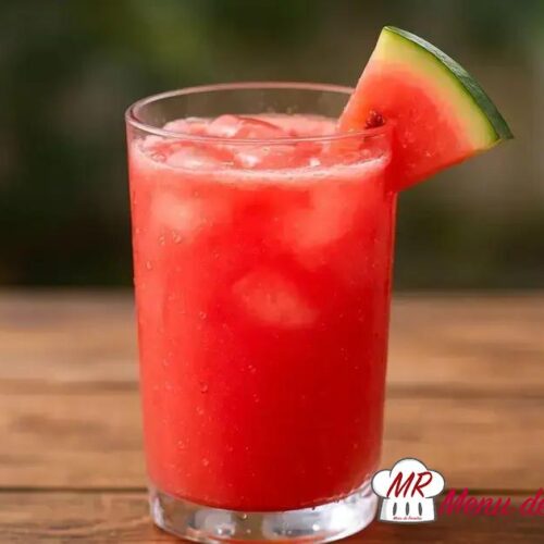 Suco de melancia caseiro