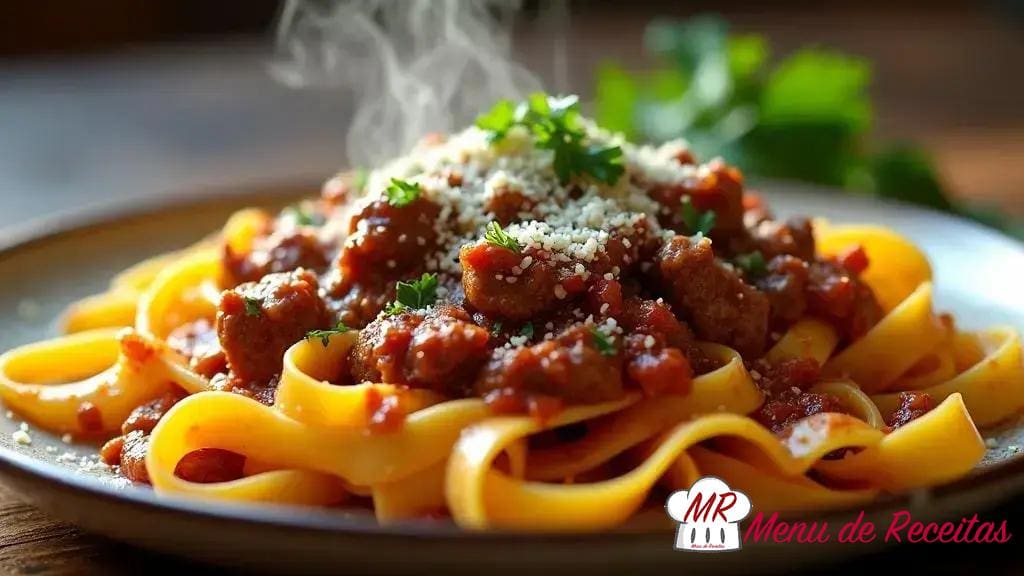 Tagliatelle ao ragu de cordeiro: receita fácil e saborosa para a família