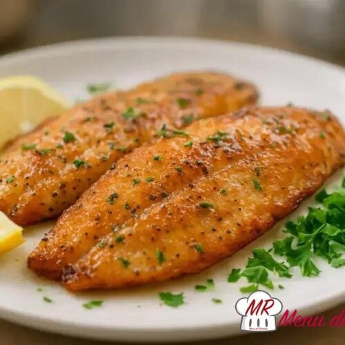 Tilápia temperada com limão na air fryer
