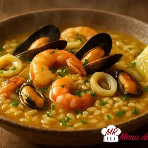 Arroz caldoso de mariscos