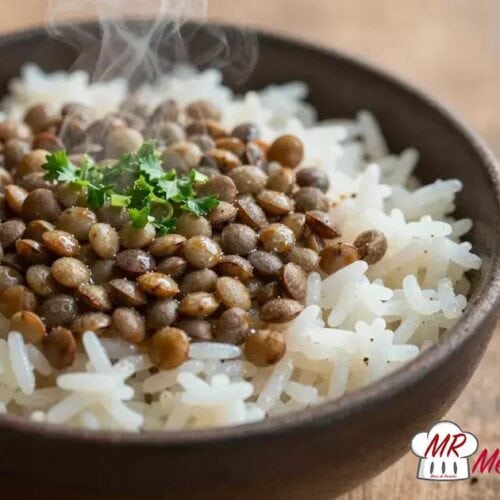 Arroz com lentilha